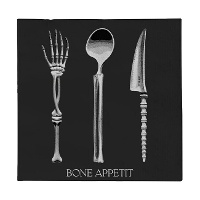 Servilletas de Bone Apettit de 16,5 x 16,5 cm - 20 unidades