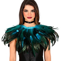 Capa de plumas para adulto