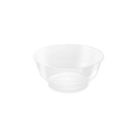 Bol de 10 x 4,5 cm redondo de plástico transparente - 25 unidades