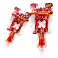 Bolsa de sangre de caramelo sabor fresa de 60 gr - 1 unidad