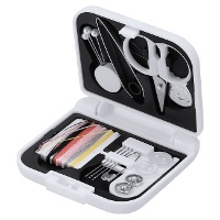 Kit de costura de viaje blanco