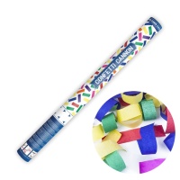 Cañón de confeti de colores de 60 cm
