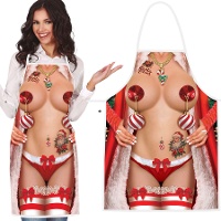 Delantal de Mamá Noel atrevida