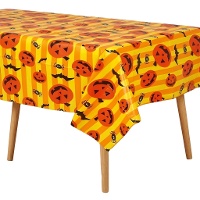 Mantel de Halloween con calabazas - 1,30 x 1,75 m