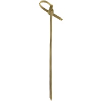 Brochetas de 12 cm de Bambú asa lazo - 50 unidades