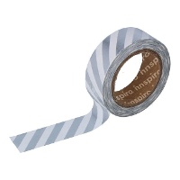 Washi tape de rayas metal 10 m - 1 unidad