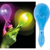 Maraca de luces LED de 15 cm - 1 unidad