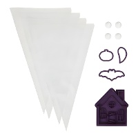 Kit para galletas de cortadores de Halloween de La casa encantada - 12 unidades