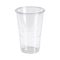 Vasos de 330 ml de plástico transparente - 50 unidades