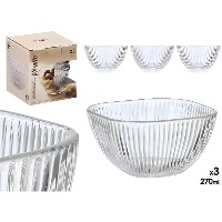 Bol de 11,5 cm para aperitivo rayas - 3 unidades