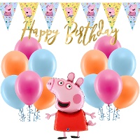 Pack de decoración para fiesta de Peppa Pig - 32 piezas