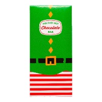 Caja para tableta de chocolate de Elfo de 16 x 7,5 x 2,5 cm - 5 unidades