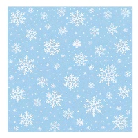 Papel de copos de nieve de 25 x 25 cm - 50 unidades