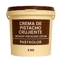 Crema de pistacho crunchy de 6 kg - Pastkolor