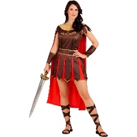 Disfraz de gladiador romano para mujer