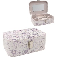 Joyero de flores violeta