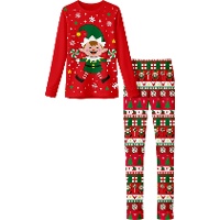 Pijama de elfo navideño para mujer