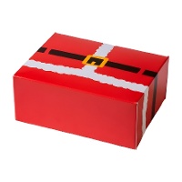 Caja para dulces de Papá Noel de 18 x 13,5 x 7,5 cm - Decora