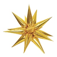 Globo de estrella 3D de 46 cm - 1 unidad