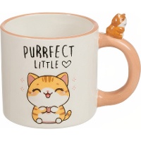 Taza de 410 ml degato kawaii