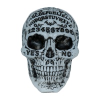 Calavera decorativa con símbolos de 20 cm