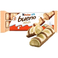 Kinder bueno de chocolate blanco rellenas de crema de avellanas - Kinder - 1 unidad