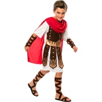 Disfraz de soldado romano con capa para niño
