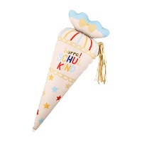 Globo de cono Hurra Schulkind de 34,5 x 99 cm