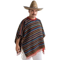 Poncho mejicano para hombre