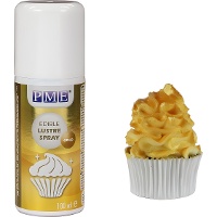 Spray comestible efecto perlado dorado de 100 ml - PME