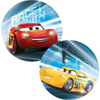 Platos de Cars azul de 20 cm - 8 unidades