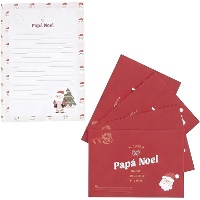 Cartas con sobres para Papá Noel con pegatinas
