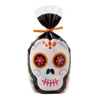 Bolsa para dulces de Día de los muertos de 22 x 15,5 cm - Wilton - 15 unidades
