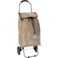 Carrito de la compra de 33 L plegable con diseño de flores