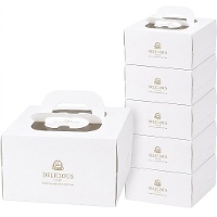 Caja de 30 x 30 x 15,5 cm para tarta con base blanca - Hilarious - 5 unidades