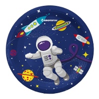 Platos de colección Astronauta de 18 cm - 8 unidades