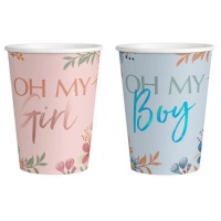 Vaso floral de 270 ml - 6 unidades