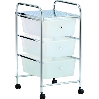 Carrito auxiliar de 62 x 36,5 x 32 cm con 3 cajones - 1 unidad
