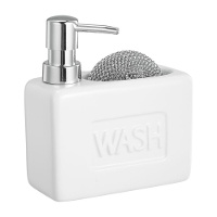 Dispensador de jabón Wash con estropajo integrado