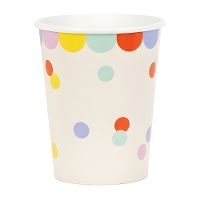 Vasos de 220 ml de Confeti - 6 unidades
