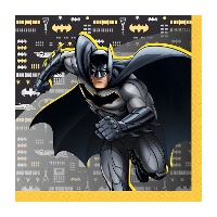 Servilletas de Batman ciudad de 16,5 x 16,5 cm - 16 unidades