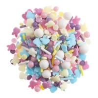 Sprinkles mix de colores y conejitos de 56 gr - Dekora