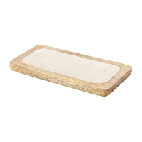 Vaciabolsillos rectangular de madera de 22,5 x 12,5 cm - DCasa