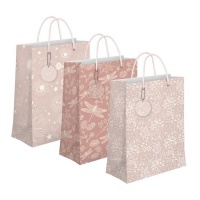 Bolsa de Natural color rosa palo de 23 x 18 cm - 1 unidad