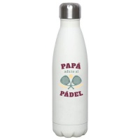 Botella de 500 ml de acero inox Papá padel - DCasa