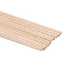 Palos de madera redondos de 16 cm - 10 unidades