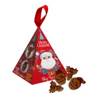 Pirámide navideña con chocolatinas de 40 gr - Dekora - 1 unidad