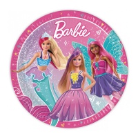 Platos de Barbie Fantasy de 23 cm - 8 unidades