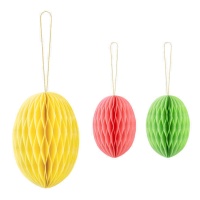 Colgante nido de huevo de pascua de 12 cm - 1 unidad