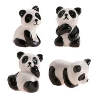 Figuras para roscón de ositos panda de 3 cm - Dekora - 50 unidades